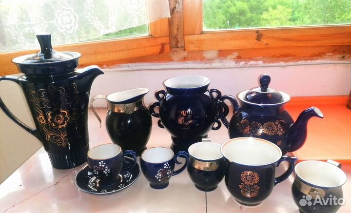 Синяя посуда