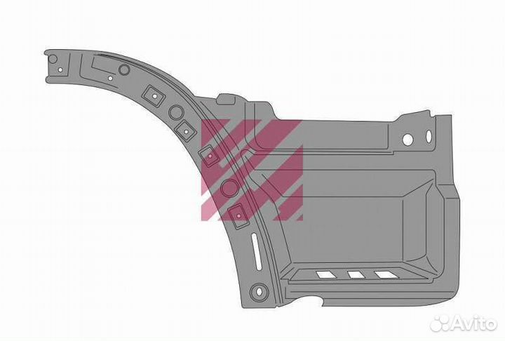 Крыло, корпус подножки правое Mercedes Actros