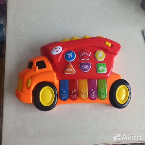 Детская развивающая музыкальная игрушка грузовик