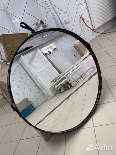 Зеркало круглое на ремне 70