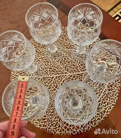 Хрустальные бокалы Чехия