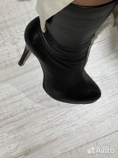 Сапоги кожаные