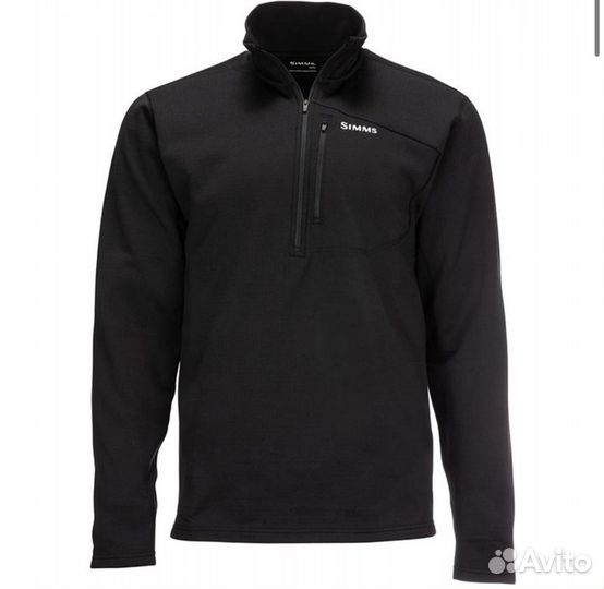 Simms Thermal 1/4 Zip Top (Black, L)