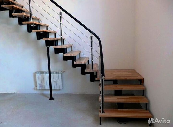 Обшивка ступеней Дубом