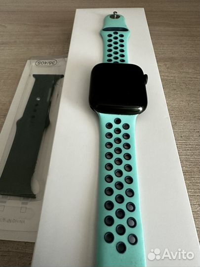 Apple watch 45мм, green sport