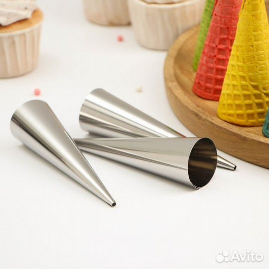 Набор форм для круассанов и трубочек 12,5х3,5 см