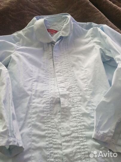 Рубашка школьная для девочки 122 128