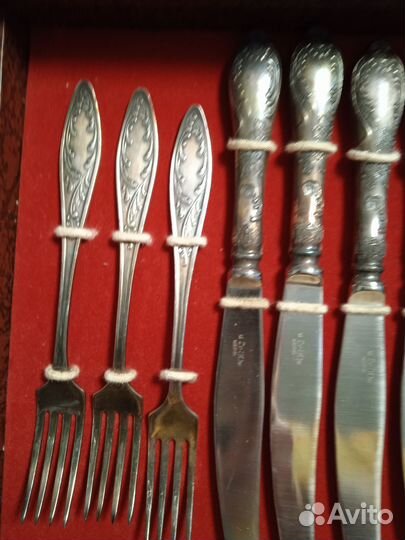 Набор столовых приборов мельхиор СССР