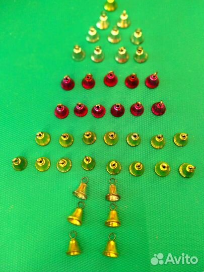 Елочные игрушки колокольчики СССР