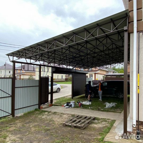 Навес для дачи