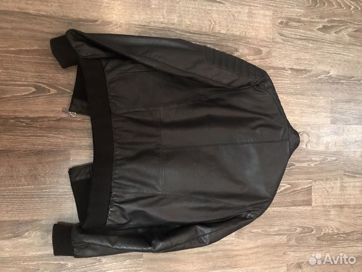 Кожаная куртка мужская размер 48 м