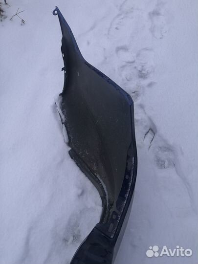 Задний бампер на skoda rapid