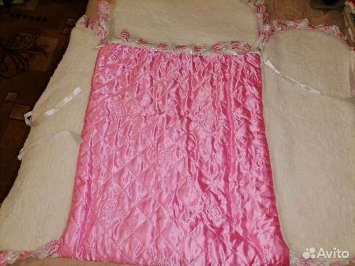 Конверт на выписку для девочки осень-зима