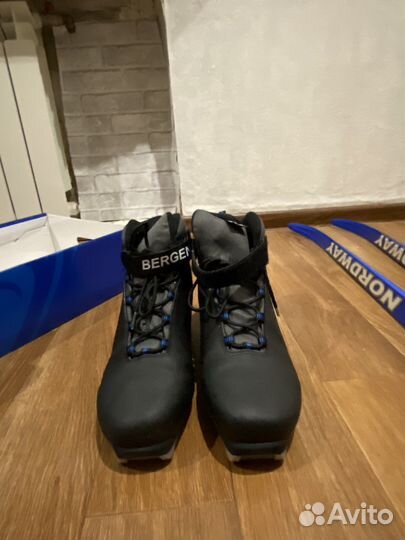 Лыжи + Лыжные ботинки nordway 45 размер