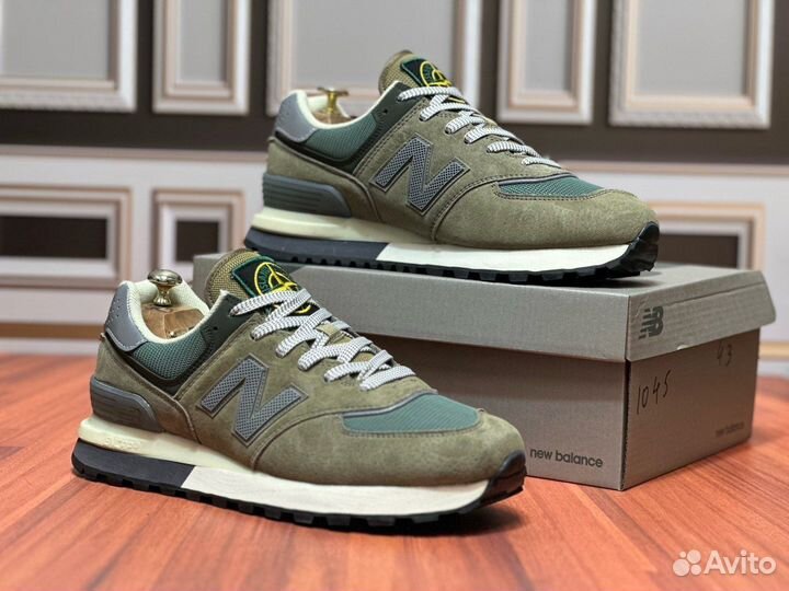 Кроссовки мужские new balance 574 Island Stone lux