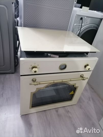 Духовой шкаф и панель новый комплект бежевый