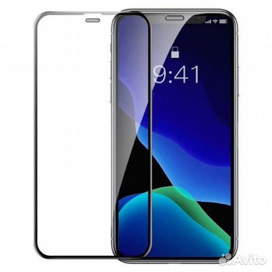 Защитное стекло цельное Baseus 3D для iPhone X/ Xs