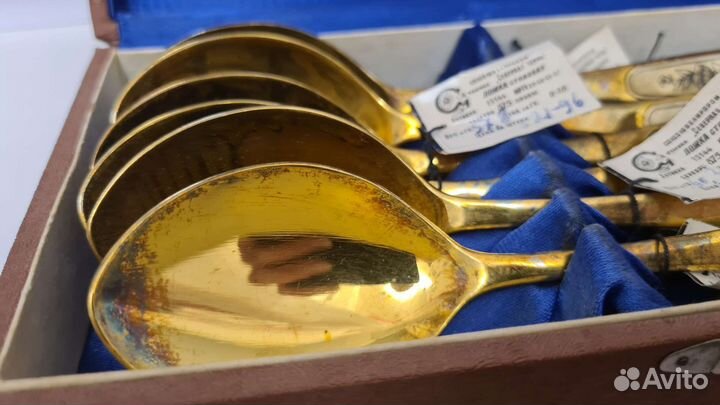 Серебро 875пр. Столовые ложки северная чернь СССР