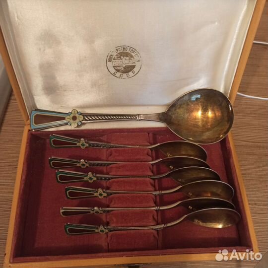 Чайные ложки серебряные винтажные