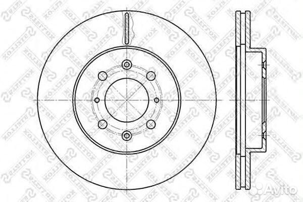 Диск тормозной передний stellox, 60202614VSX