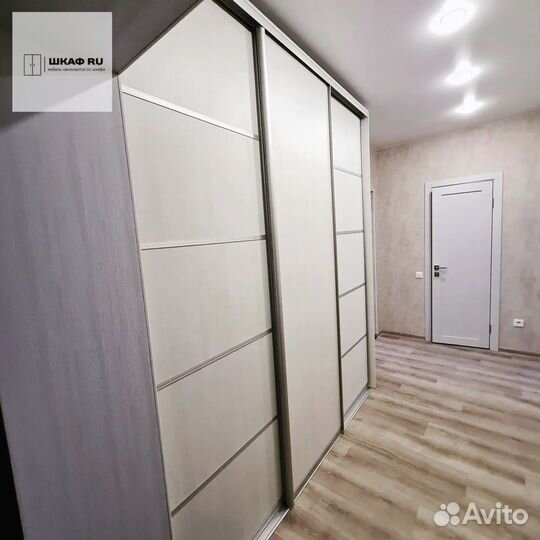 Шкаф распашной с фрезерованными фасадами