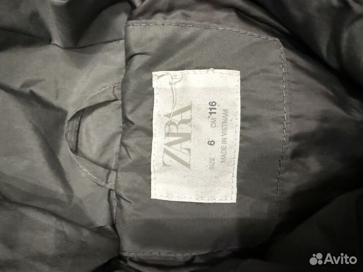 Пуховик Zara для мальчика 116