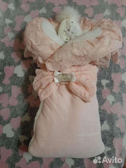 Зимний конверт на выписку