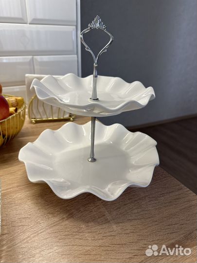 Конфетница и салатники из хрусталя