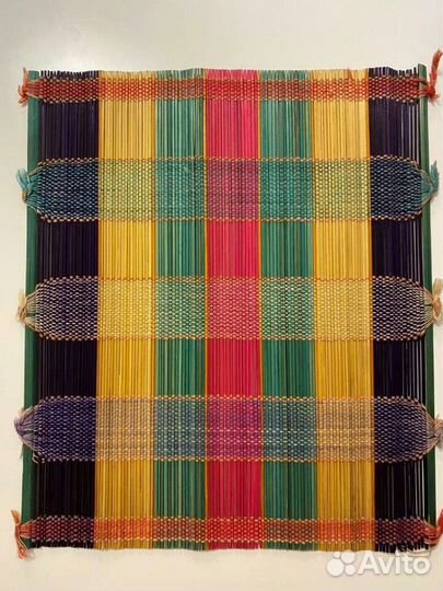 Салфетка соломенная винтаж