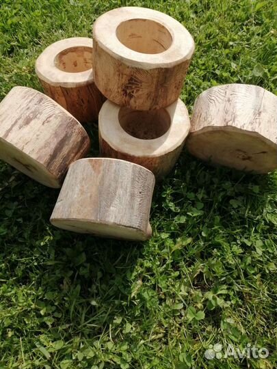 Мастер-класс Живой цветочек в деревянном кашпо