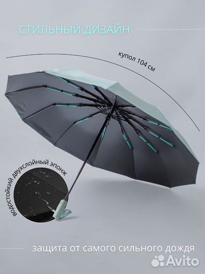 Зонт женский автомат антиветер 12 спиц
