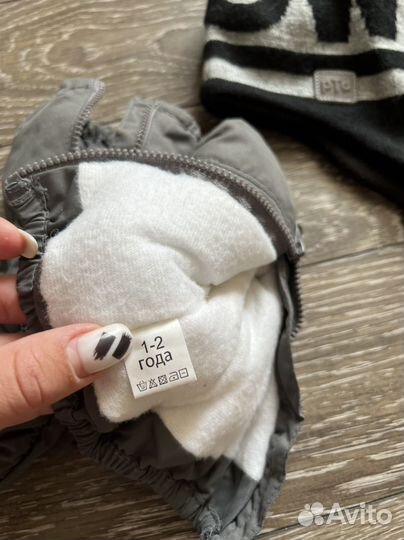 Комплект шапка и варежки