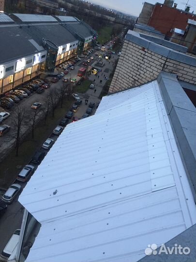 Крыша (козырек) над балконом, сварные конструкции