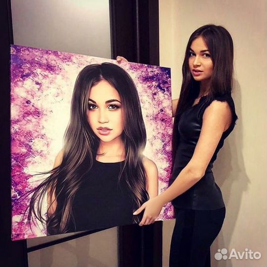 Портрет на холсте по фото в Свободах