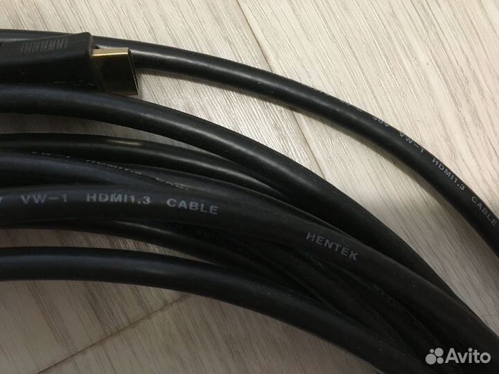Кабель hdmi 10м с позолоченными разъемами