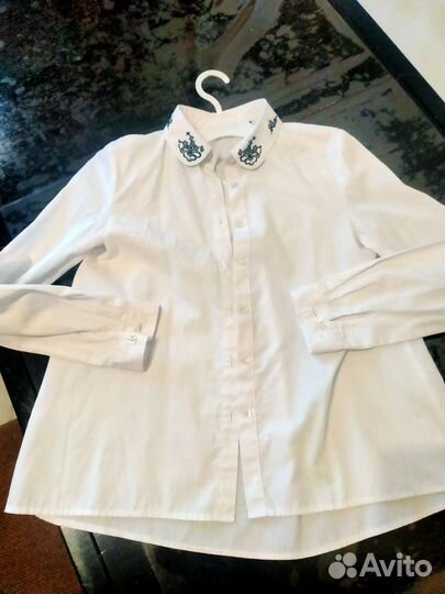 Блузка белая школьная 146