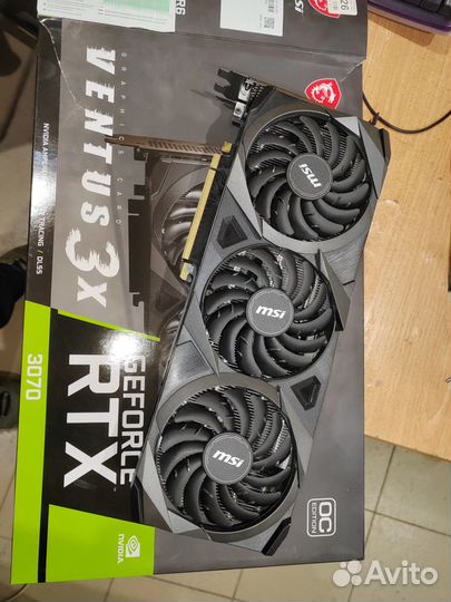 Видеокарта rtx 3070 msi