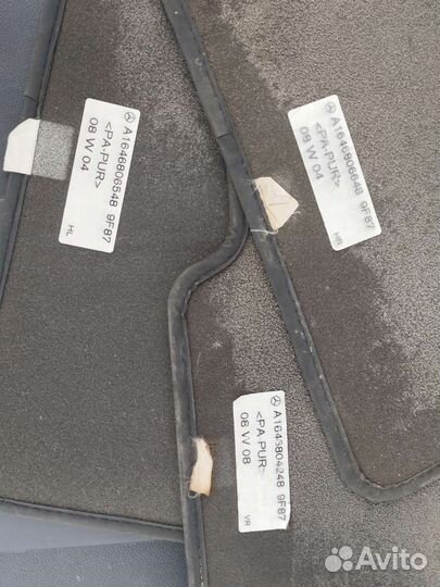 Коврики салона Mercedes ML W164