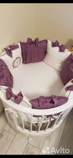 Бортики в дет кроватку+пост принадл (2 комплекта)