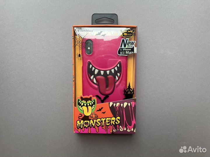 Чехол на iPhone Xs Max SwitchEasy Monster Pink