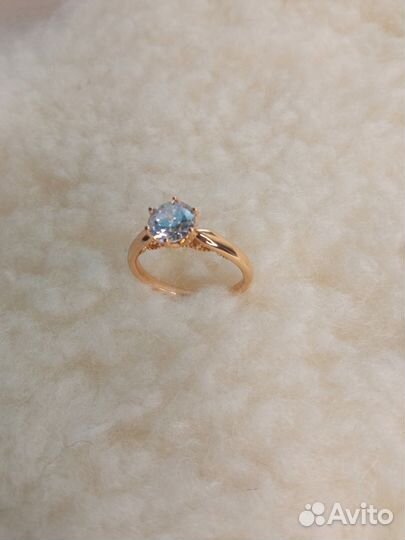 Кольцо ювелирный сплав с камнем р18