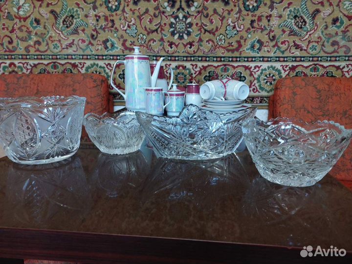 Салатник хрусталь СССР