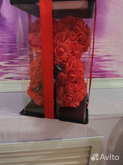 Мишка из роз