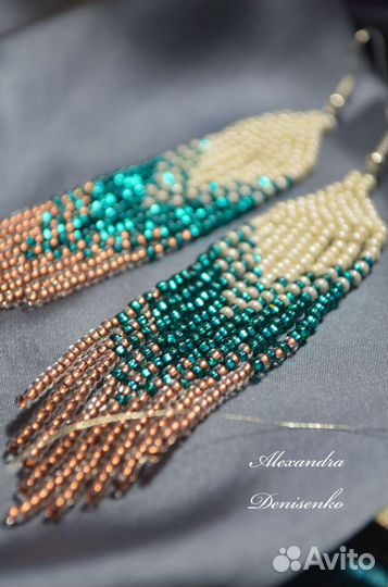 Серьги из бисера