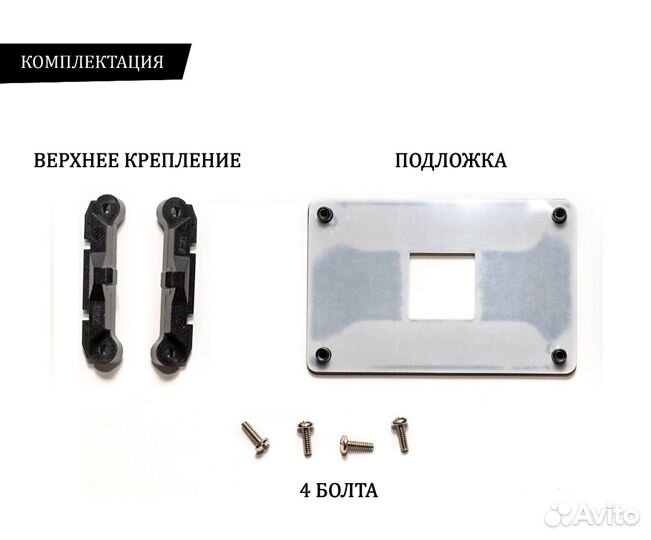 Рамка крепление кулера AM4