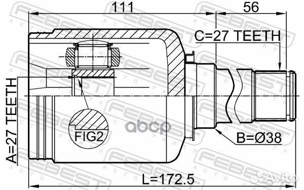 ШРУС внутр правый mercedes E W212 2008-2013