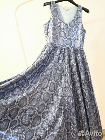 Новое питоновое платье из пайеток Michael Kors