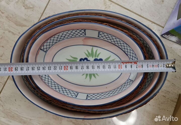 Набор блюд 3 шт фарфор жаростойкое