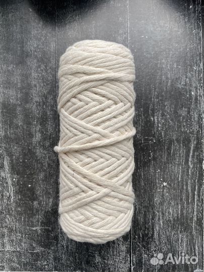 Шпагат хлопоковый доя рукоделия, макраме 100 м