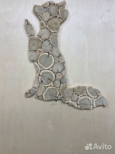 Панно из можжевельника